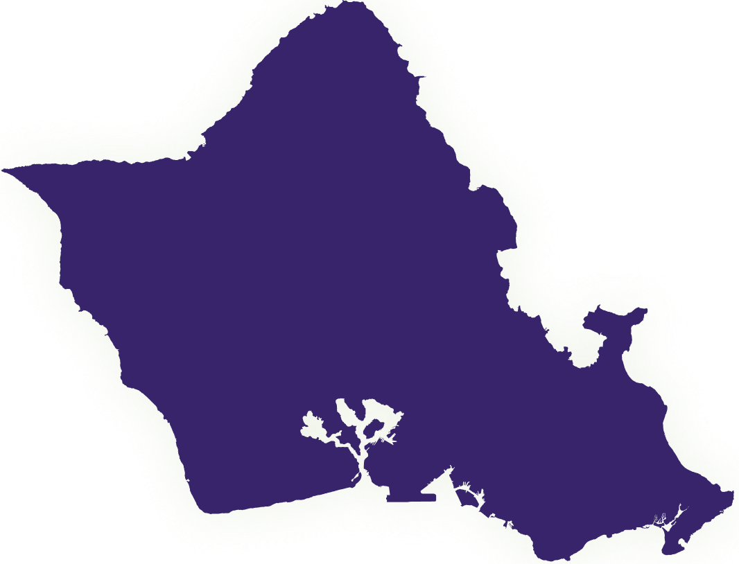 Outline of Oahu